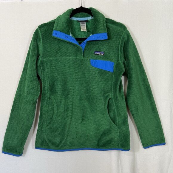 Patagonia Jackets & Blazers - Patagonia Re-Tool Snap-T Kelly Green Outdoor Gorpcore Pullover Fleece Women's M